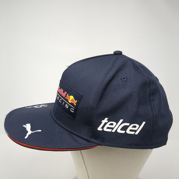 Red Bull Racing Unifin Snapback Hat Blue One Size Adjustable Embroidered Patch - Picture 3 of 7